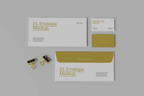 Envelope and Business card - Mockup