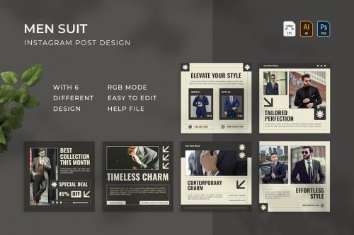 Men Suit Catalog - Instagram Post