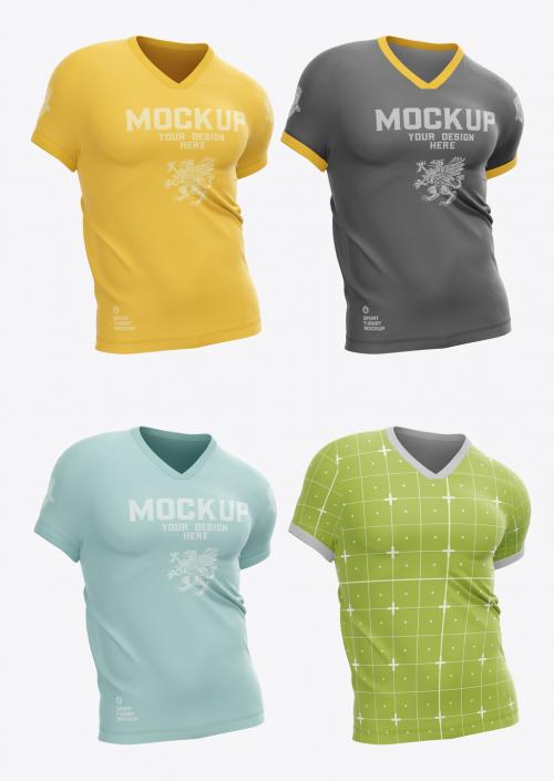 Adobe Stock - Men’S Sports T-Shirt Mockup - 464128700