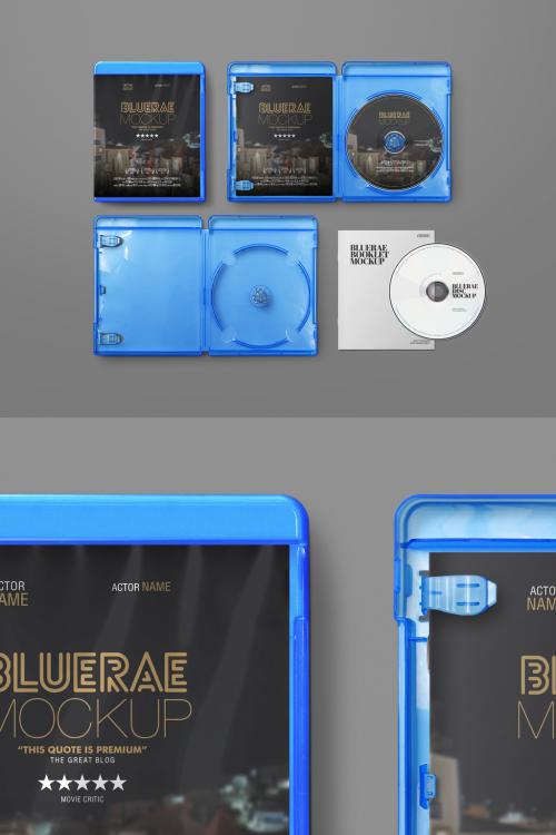 Adobe Stock - Blue DVD Case Mockup - 464128941