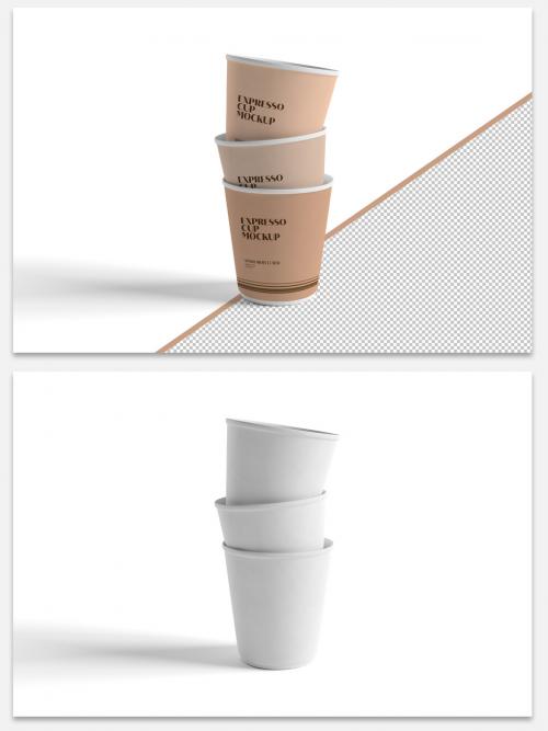 Adobe Stock - Mockup of an Expresso Paper Сup - 464339290