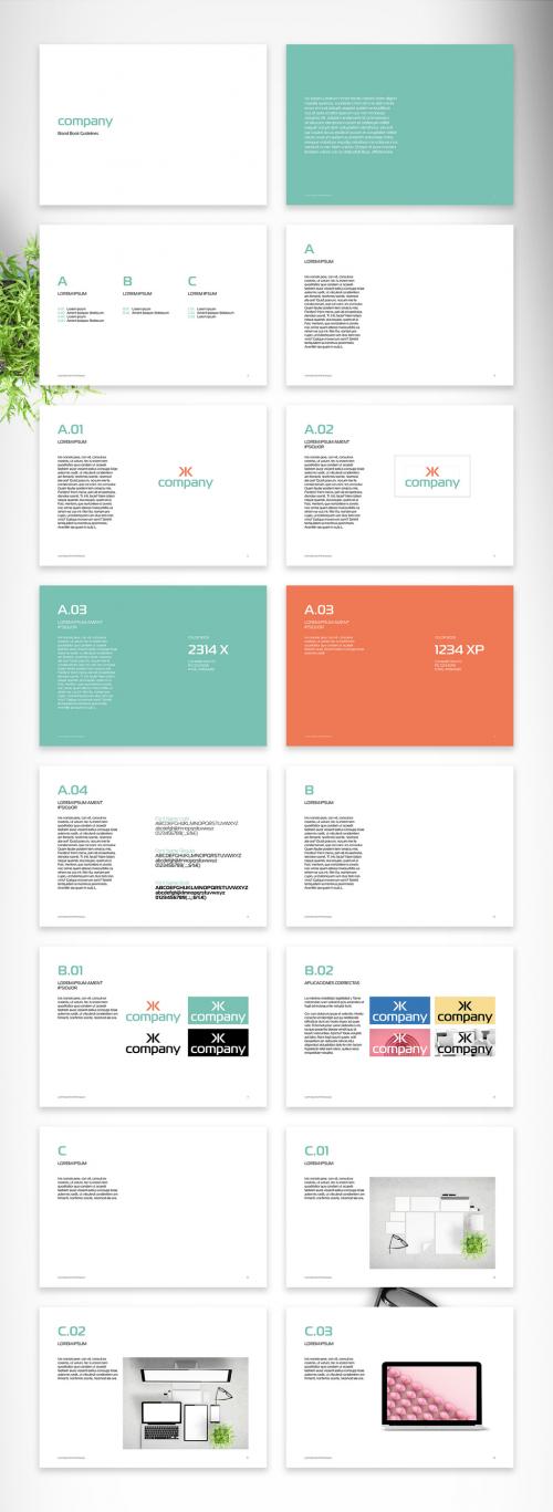 Adobe Stock - Clean and Simple Brand Book Guidelines - 465123593