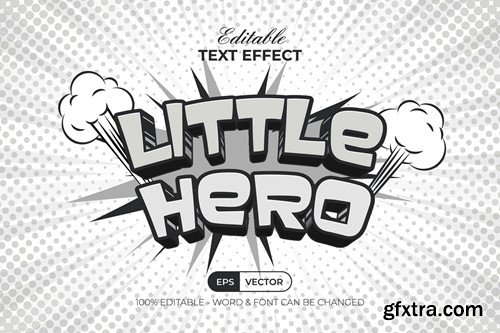 Little Hero Text Effect Comic Style 6TDEAEX