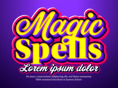 Adobe Stock - Magic Spells Medieval and Magical Text Effect - 465397910