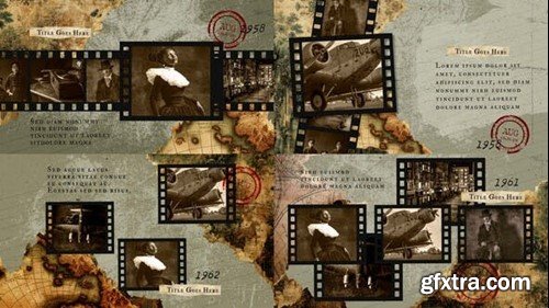 Videohive Vintage Documentary Timeline Slideshow Template 51118150