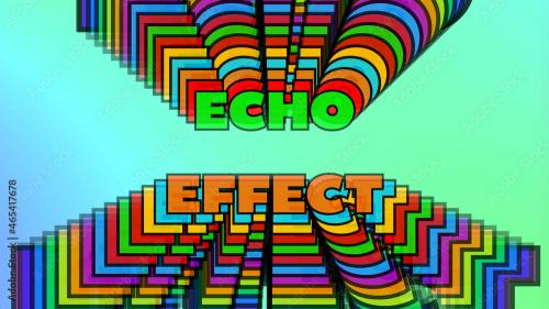 Adobe Stock - Funky Colorful Vibrant Echo Title Overlay - 465417678