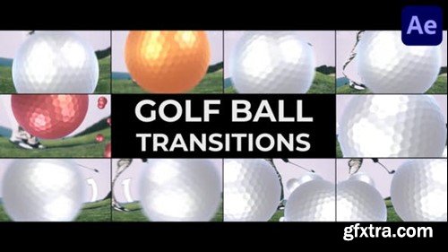 Videohive Golf Ball Transitions for After Effects 51137392