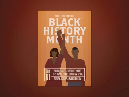 Adobe Stock - Black History Month Flyer Layout - 466794305