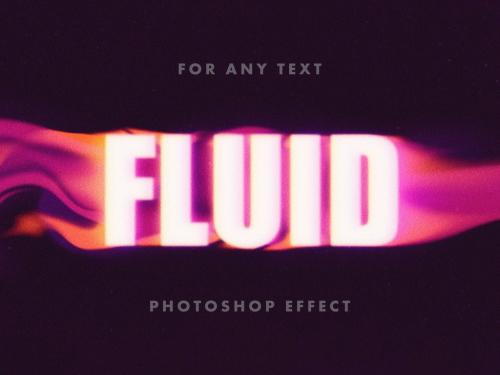 Adobe Stock - Acid Fluid Glitch Text Effect Mockup - 466798921