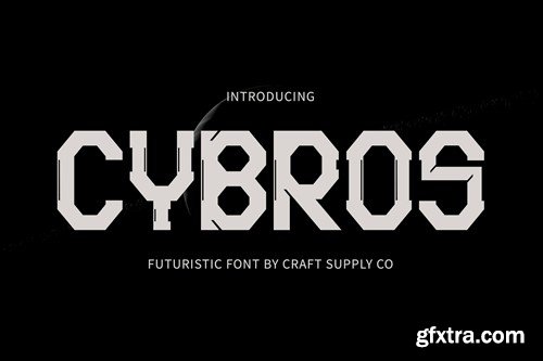 Cybros – Futuristic Typeface XCYGVHD