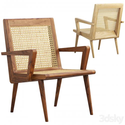 Mid-century cane chair