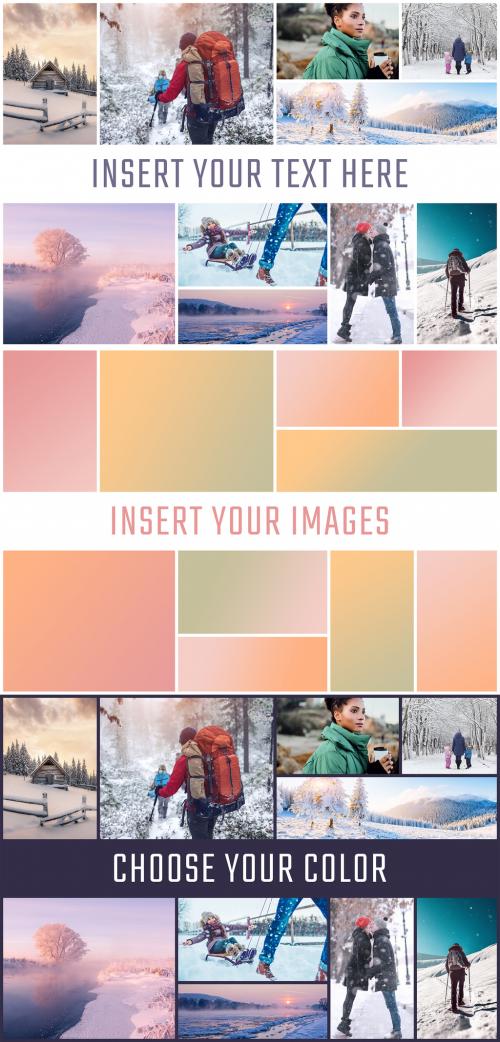 Adobe Stock - Photo Collage Frame Effect Mockup - 467446818