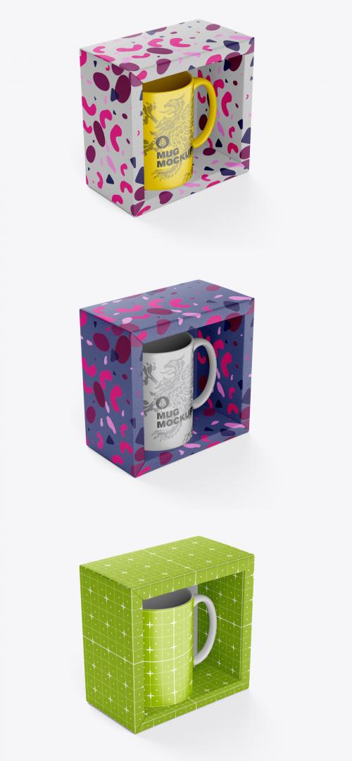 Adobe Stock - Cardboard Box with Mug Mockup - 467447706