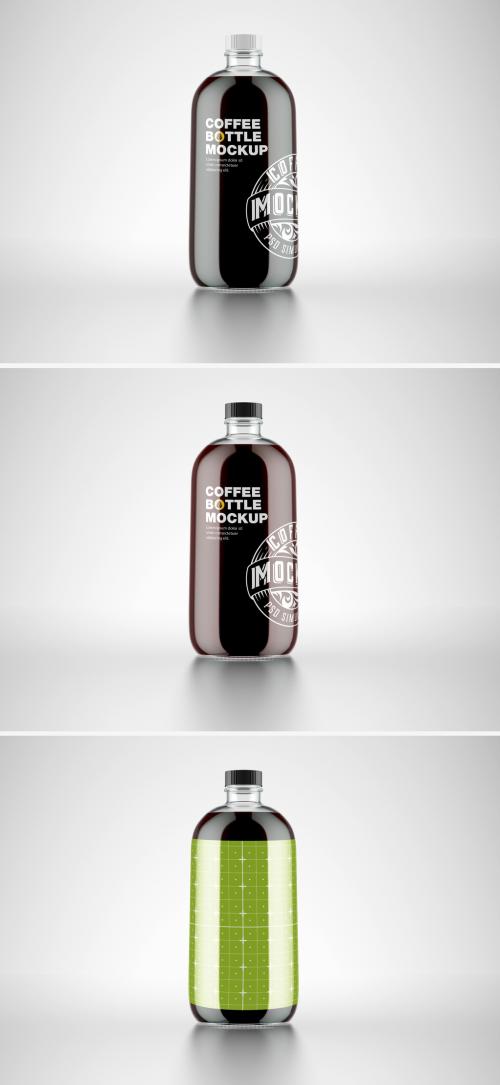 Adobe Stock - Cold Coffee Bottle Mockup - 468262898