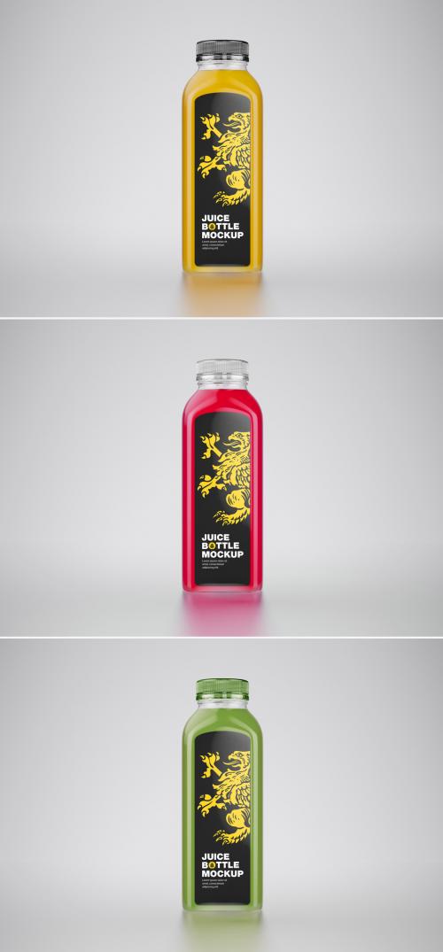 Adobe Stock - Square Orange Juice Bottle Mockup - 468468176