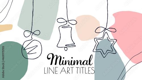 Adobe Stock - Christmas Line Art Titles - 469975705