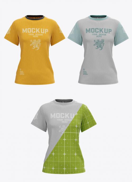 Adobe Stock - Women’S T-Shirt Mockup - 470002816