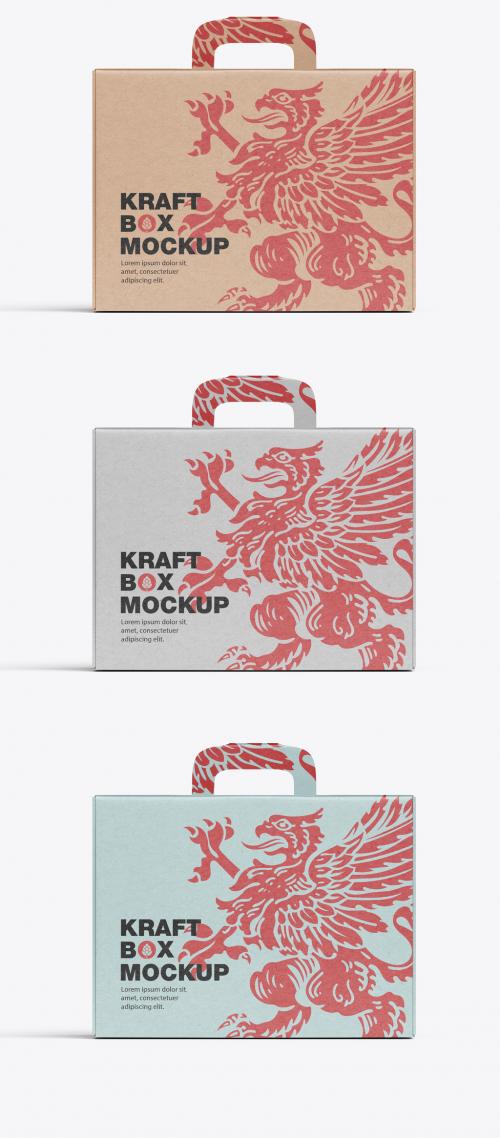Adobe Stock - Kraft Paper Box with Handle - 470002832