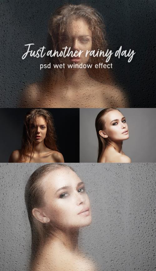 Adobe Stock - Wet Window Effect - 470190796