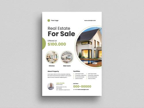 Adobe Stock - Real Estate Flyer Layout - 470191974