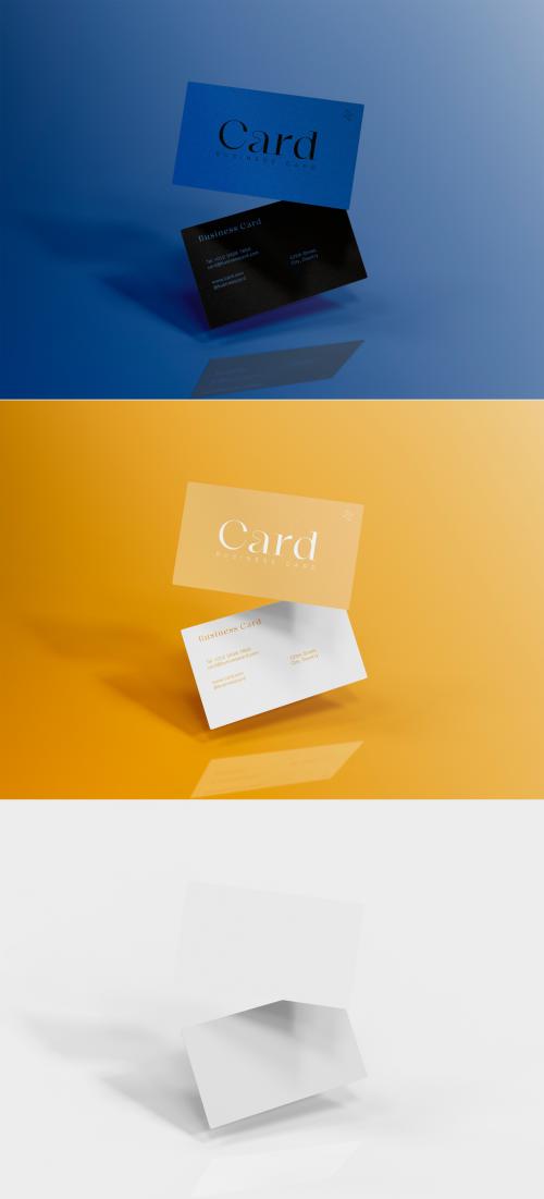Adobe Stock - 3D Business Card Mockup - 470947639