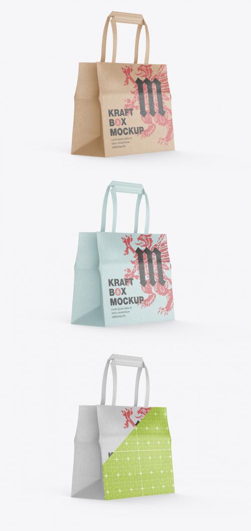 Adobe Stock - Shoping Kraft Paper Bag Mockup - 470947976