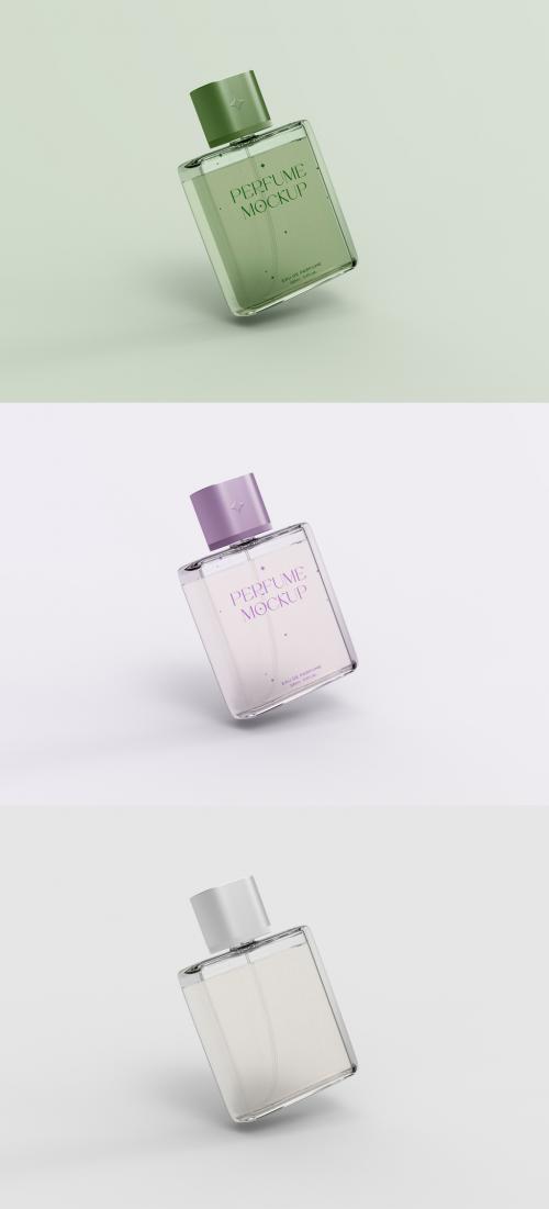 Adobe Stock - 3D Levitating Perfume Bottle Mockup - 471148608
