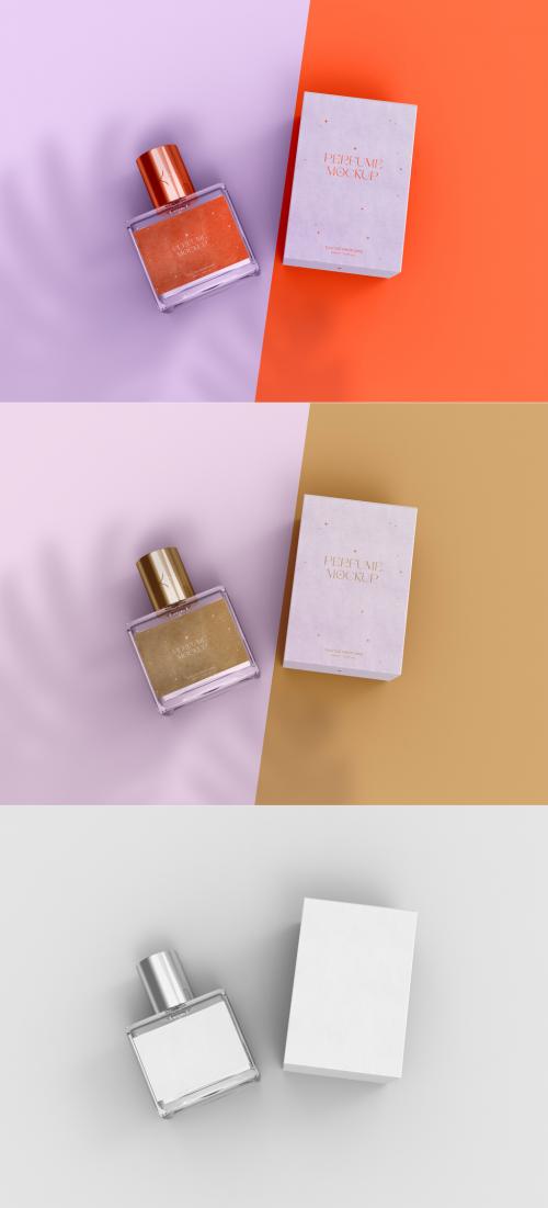 Adobe Stock - 3D Perfume Bottle and Packaging Mockup - 471148626