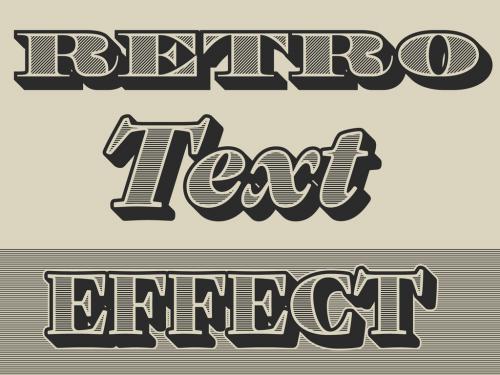 Adobe Stock - Simple Editable Retro Text Graphic Style Effect with Shadow - 471149264
