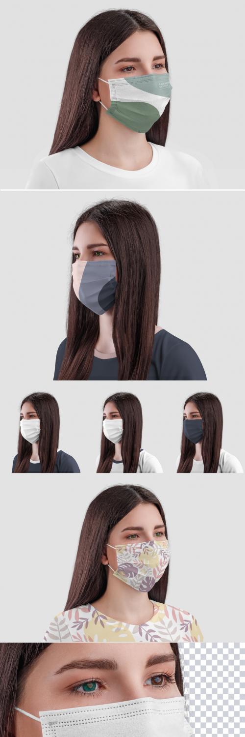 Adobe Stock - 2 Medical Protective Face Mask Mockups - 472106845