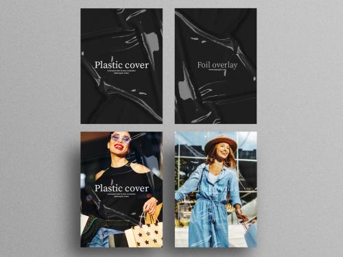 Adobe Stock - Plastic Foil Overlay Layouts for Poster Designs - 472107944