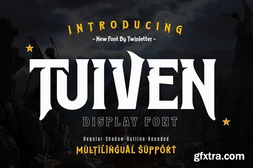 Tuiven - Movie Display Font XR7WAQM