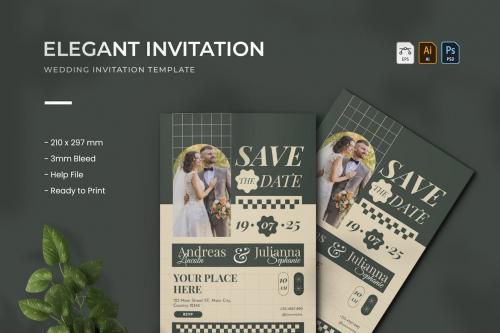 Elegant Classic - Wedding Invitation