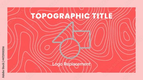 Adobe Stock - Topographic Lines Logo Replacement Full Frame Title - 472900316