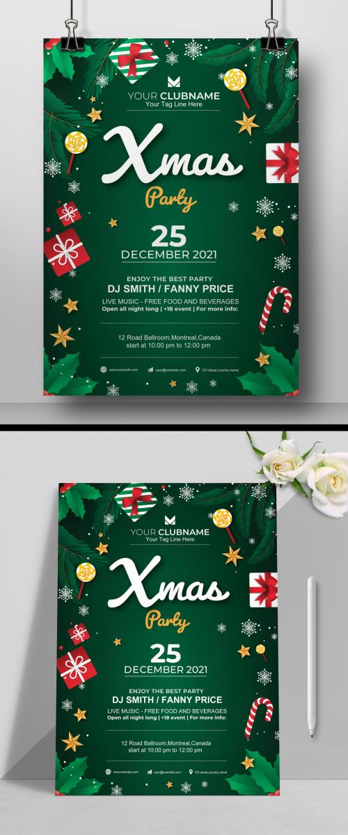 Adobe Stock - New Christmas Party Flyer Layout - 473404183