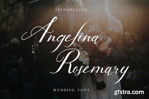 Angelina Rosemary Script Wedding Font AT9X4UT