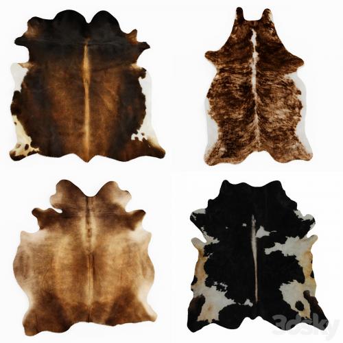Four rugs from animal skins 05