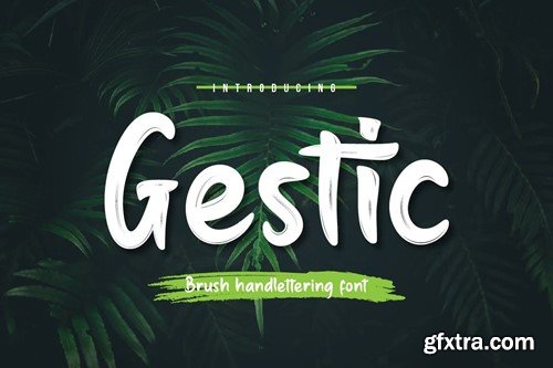 Gestic - Brush Handwritten Font ZAGGLFN