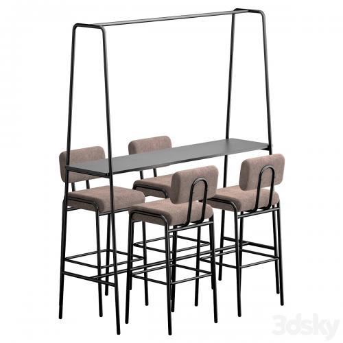 Cosmo Bar Stool and Table 2