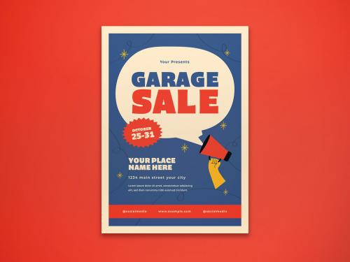 Adobe Stock - Garage Sale Flyer - 473800375