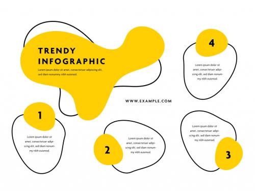 Adobe Stock - Trendy Yellow Infographic Layout - 473800706