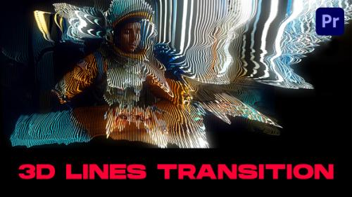 Videohive - 3D Lines Transitions | Premiere Pro - 51137683