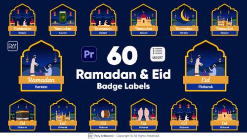 Videohive - Ramadan & Eid Badge Labels For Premiere Pro - 51141340