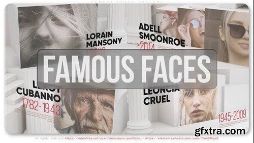 Videohive Famous Faces Gallery 51282276