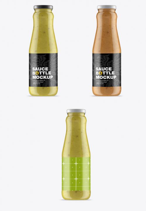 Adobe Stock - Sauce Bottle Mockup - 473850333
