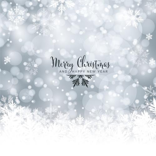 Adobe Stock - Christmas Flyer Card Layout with Snowy Background - 474105846