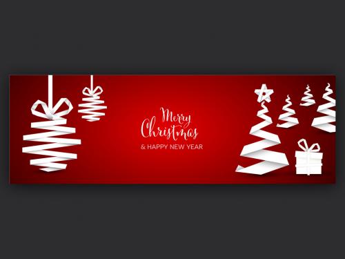 Adobe Stock - Christmas Banner Social Media Header Layout - 474105852