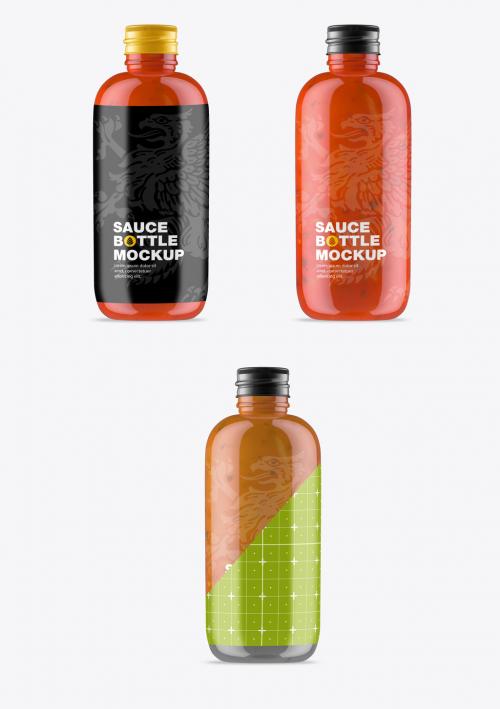 Adobe Stock - Sauce Bottle Mockup - 474281174