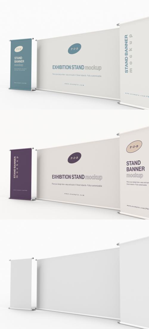 Adobe Stock - Exhibition Stand with Banners Mockup - 474281545