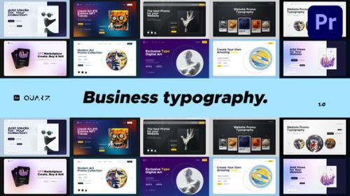 Videohive - Website Promo Typography for Premiere Pro - 51225969